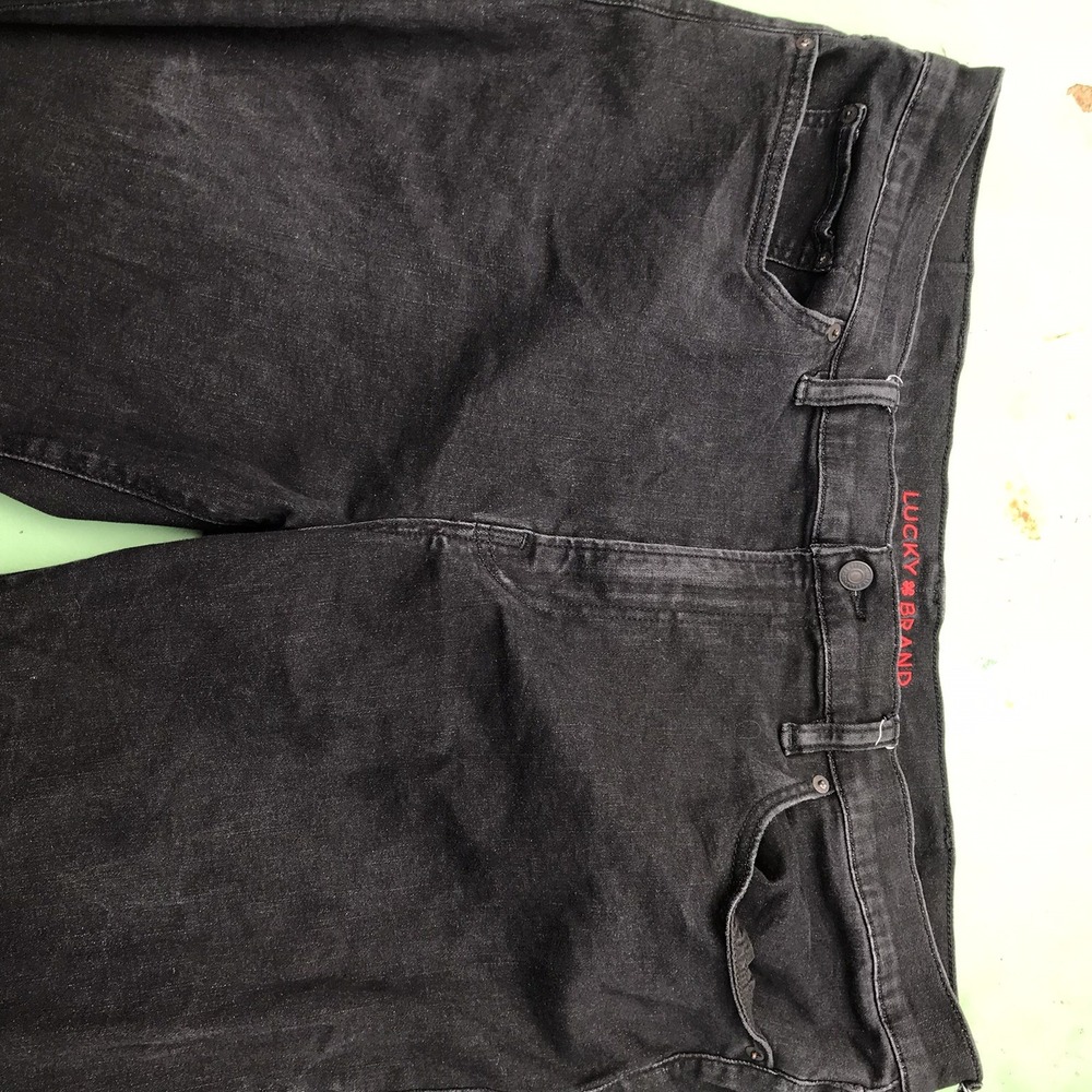 Lucky‎ Brand Athletic Fit Jeans Mens 42x32 Stretch Denim Big Dark Wash Straight - Picture 2 of 16